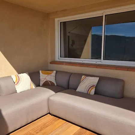 Lägenhet Bel Climatise Vue Imprenable Sur La Terrasse Wifi Serra-di-Ferro (Corsica)